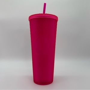 Starbucks Neon Matte Pink Venti Studded Tumbler
